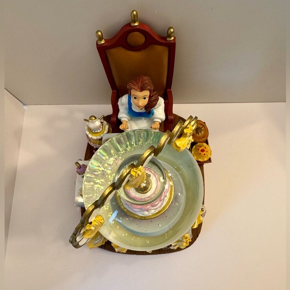 Disney’s Beauty & the Beast “Be Our Guest” Musical Snowglobe Rare Vintage - Picture 7 of 9